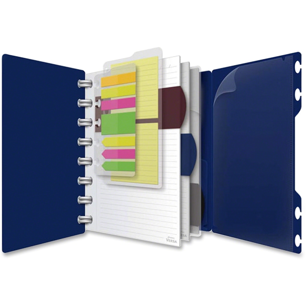 TOPS Versa Crossover Spiral Notebook, 6in x 9in, Ruled, 60 Sheet, Navy (Min Order Qty 2) MPN:25-635