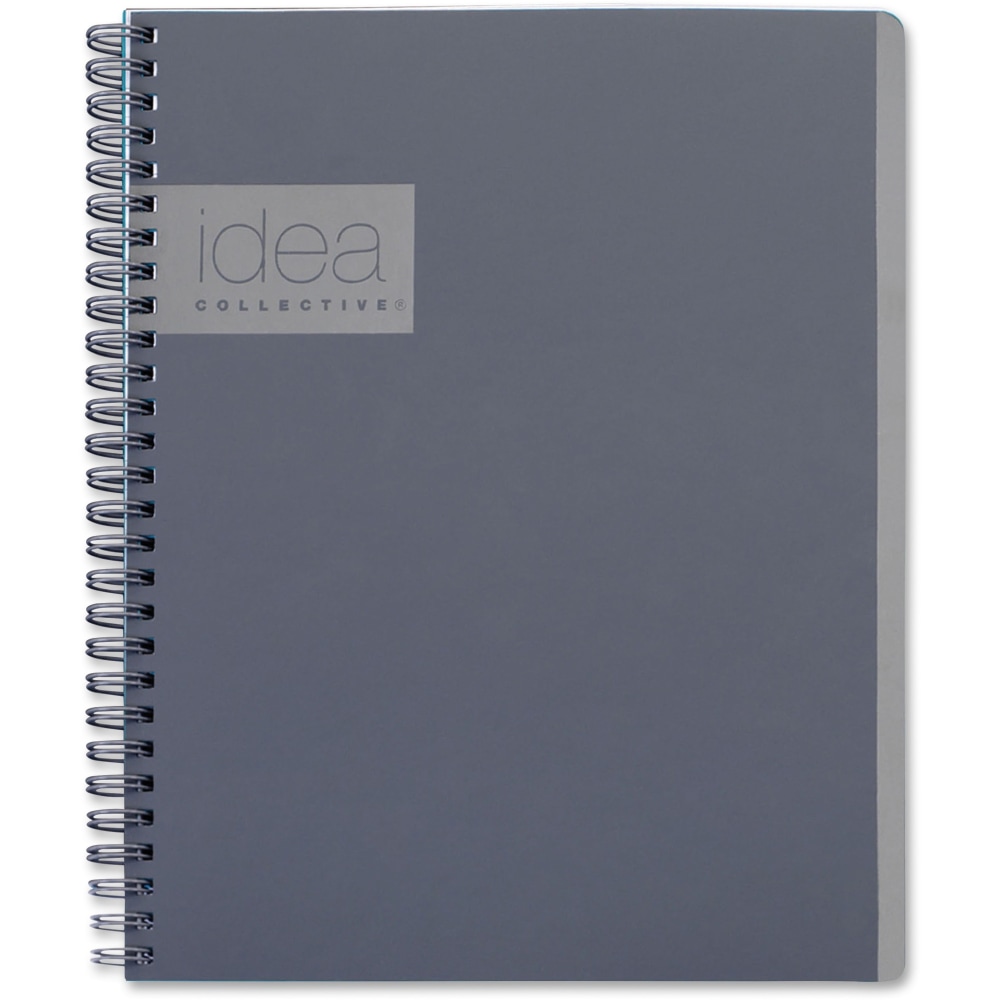 TOPS Idea Collective Twin Wirebound Professional Notebook, 6in x 9 1/2in, Gray (Min Order Qty 3) MPN:57013IC