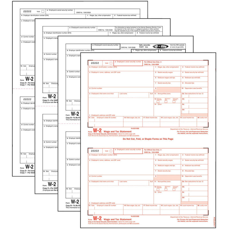 Example of GoVets Tax Forms category
