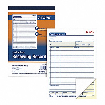 Receiving Records Forms 2 Part MPN:46259