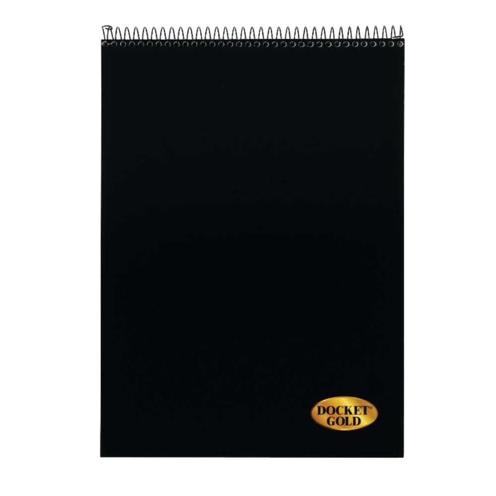 TOPS Docket Gold Wirebound Writing Pad, 8 1/2in x 11 3/4in, Legal Ruled, 70 Sheets, White (Min Order Qty 3) MPN:63753