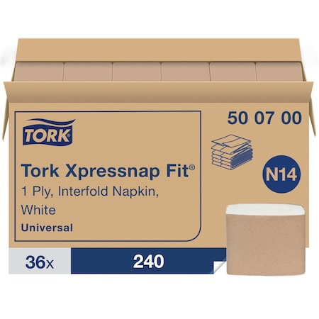 Disposable Napkins, Interfold, White, PK36 MPN:500700