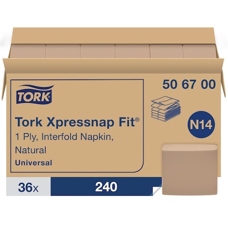 Disposable Napkins, Interfold, Brown, PK36 MPN:506700