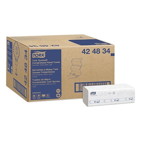 Multifold Paper Towel Sheets, 1 Ply, 250 Sheets, White, 12 PK MPN:424834