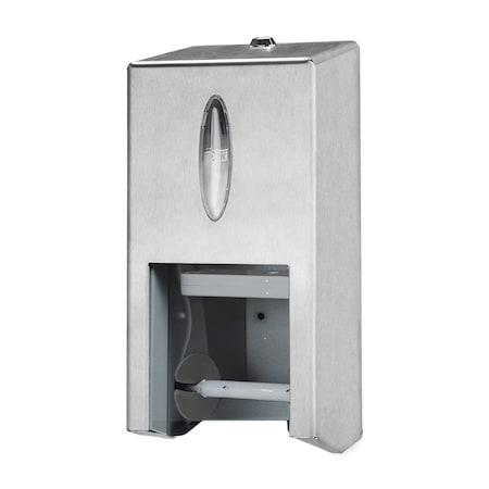 Toilet Paper Dispenser, Metal, Silver MPN:473430