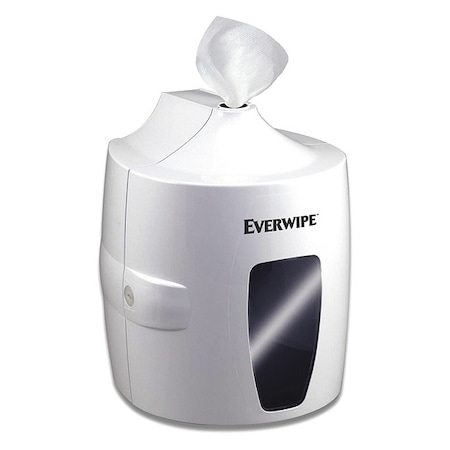 Wet Wipe Dispenser, Plastic, 11 in H, White MPN:192851