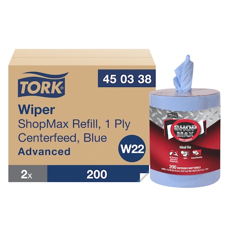 Dry Wipe, Heavy, Blue, PK2 MPN:450338