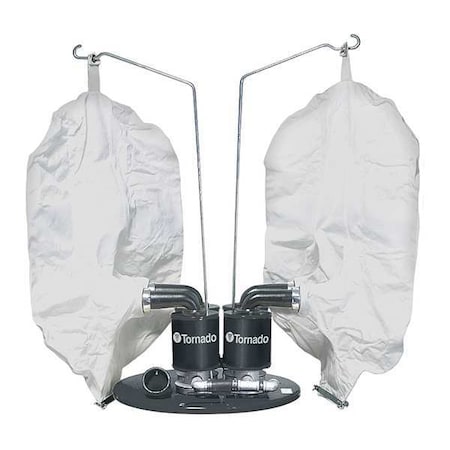 Dual Head Pneumatic Vacuum Head, Standard Filter, 160 cfm MPN:98696