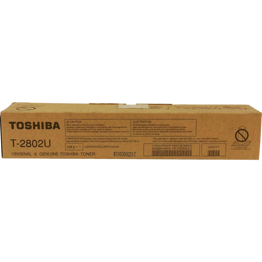 Toshiba T-2802U High-Yield Black Toner Cartridge MPN:T2802U