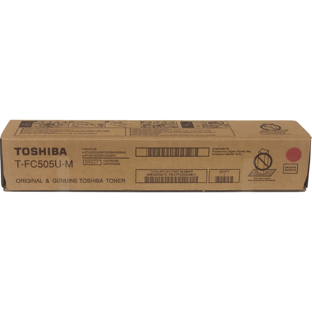 Toshiba Original High Yield Laser Toner Cartridge - Magenta - 1 Each - 33600 Pages MPN:TFC505UM