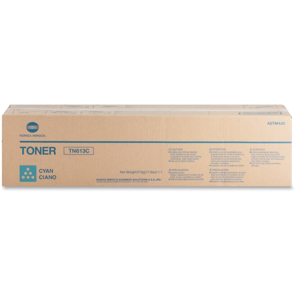 Konica Minolta TN-613C - Cyan - original - toner cartridge - for bizhub C452, C552, C552DS, C652, C652DS MPN:TN613C