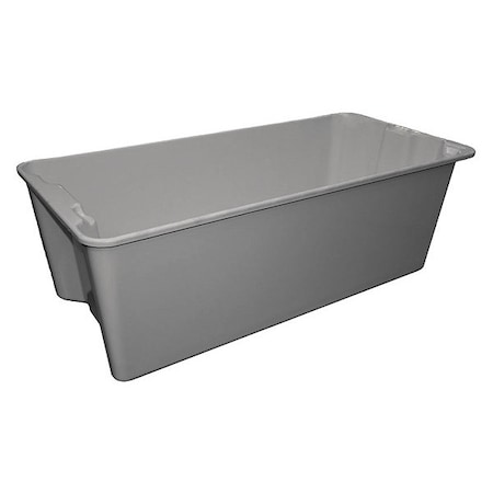Stack & Nest Storage Container, 37.4 gal, 42-1/2 in L x 20 in W x 14-1/4 in H, Gray MPN:780008W5172