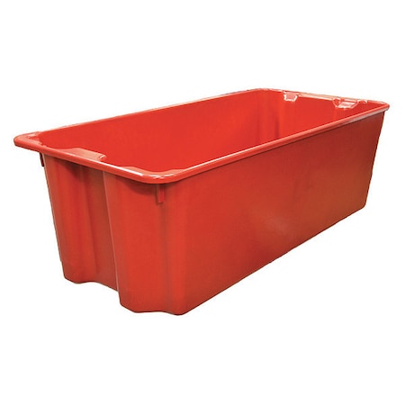Stack & Nest Storage Container, 37.4 gal, 42-1/2 in L x 20 in W x 14-1/4 in H, Red MPN:780008W5280