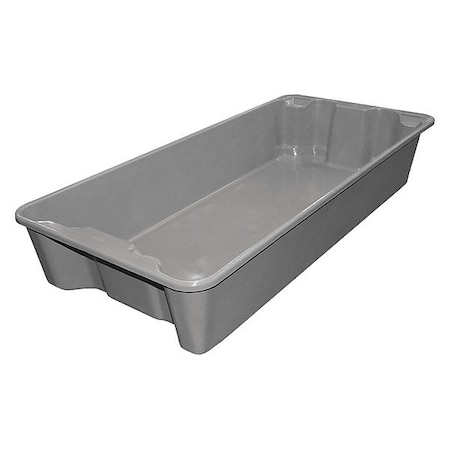 Stack & Nest Storage Container, 18.7 gal, 42-1/2 in L x 20 in W x 7-1/2 in H, Gray MPN:780108W5172