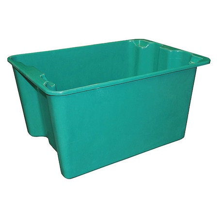 Stack & Nest Storage Container, 23.9 gal, 27-1/2 in L x 20 in W x 14-1/8 in H, Green MPN:7807085170
