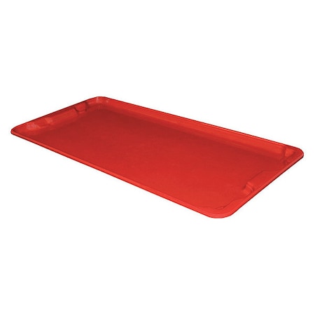 780 Trash Can Lid, Red, Fiberglass Reinforced Composite, 20 in W/Dia MPN:7801185280