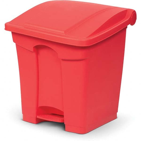 Biohazardous & Step-Open Trash Cans, Container Capacity: 8gal (US) , Container Shape: Rectangle , Overall Diameter: 15.55in  MPN:SOF08-00RED