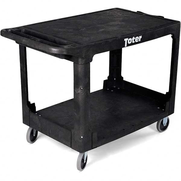 Utility Cart: Plastic, Black MPN:UCF00-S0002