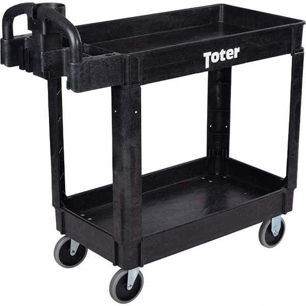 Utility Cart: Plastic, Black MPN:UCL00-E0001