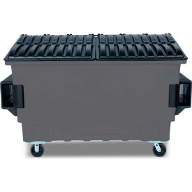 Toter 2 Cubic Yard Front Loading Dumpster W/ Bumpers Gray - FR020-00125 FR020-00125