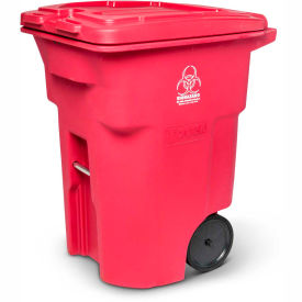 Toter 2-Wheel Medical Waste Cart 96 Gallon Red - RMN96-00RED RMN96-00RED