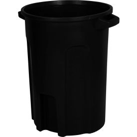 Toter® Round Trash Can With Lift Handle 44 Gal. Cap. Black RND44-B0200
