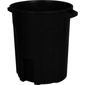 Toter® Round Trash Can With Lift Handle 55 Gal. Cap. Black RND55-B0200