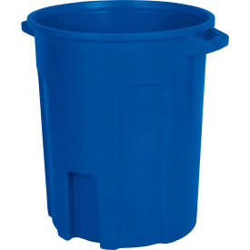 Toter® Round Trash Can With Lift Handle 55 Gal. Cap. Blue RND55-B0705