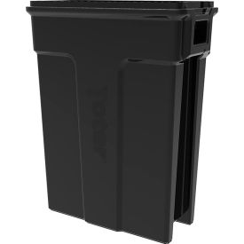 Toter® Slimline Rectangular Trash Can 23 Gal. Cap. Black SL023-00200