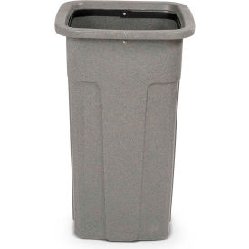 Toter Slimline Trash Can 25 Gallon Greystone SSC25-00GST