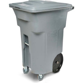 Toter Heavy Duty Two-Wheel Trash Cart w/Casters 64 Gallon Graystone - ACC64-01GST ACC64-01GST