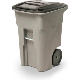 Toter Heavy Duty Two-Wheel Trash Cart 48 Gallon Graystone - ANA48-00GST ANA48-00GST
