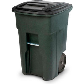 Toter Heavy Duty Two-Wheel Trash Cart 48 Gallon Greenstone - ANA48-51406 ANA48-51406