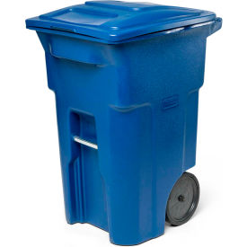 Toter Heavy Duty Two-Wheel Trash Cart 64 Gallon Blue - ANA64-00BLU ANA64-00BLU