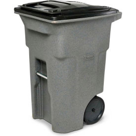 Toter Heavy Duty Two-Wheel Trash Cart 64 Gallon Graystone - ANA64-10827 ANA64-10827