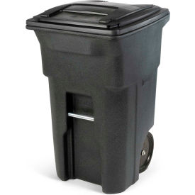 Toter Heavy Duty Two-Wheel Trash Cart 64 Gallon Greenstone - ANA64-54480 ANA64-54480