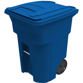 Toter Heavy Duty Two-Wheel Trash Cart 96 Gallon Blue - ANA96-00BLU ANA96-00BLU