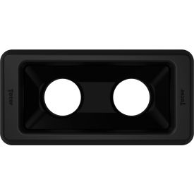 Toter® Slimline Rectangular Trash Can Lid With Can Cutout 16/23 Gal. Cap. Black SL000-20200