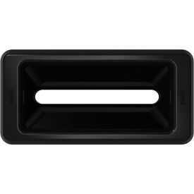 Toter® Slimline Rectangular Trash Can Lid With Document Slot 16/23 Gal. Cap. Black SL000-40200