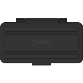 Toter® Slimline Rectangular Trash Can Lid With Hinged Lid 16/23 Gal. Cap. Black SL000-50200