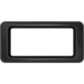 Toter® Slimline Rectangular Trash Can Lid With Open Top 16/23 Gal. Cap. Black SL000-60200