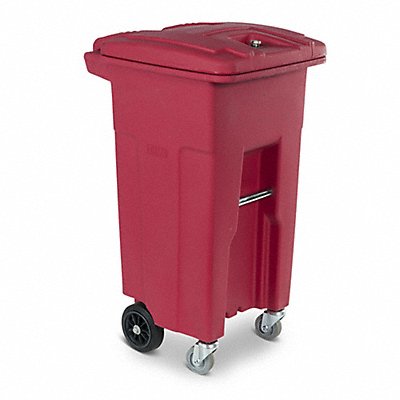Medical Waste Cart w/Casters 32 gal. MPN:RMC32-00RED
