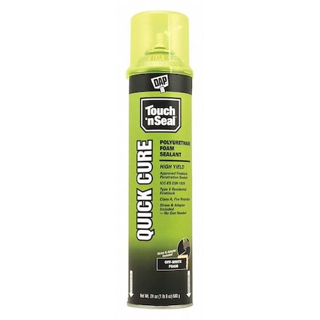Spray Foam Sealant, Straw Application Method 24 oz, Aerosol Can, Beige, 2-3:1 Expansion Ratio MPN:7565000058