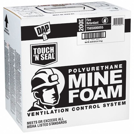 Mine Foam Kit, Gun Application Method Cylinder, Cream, 1:1 Expansion Ratio MPN:7565000059