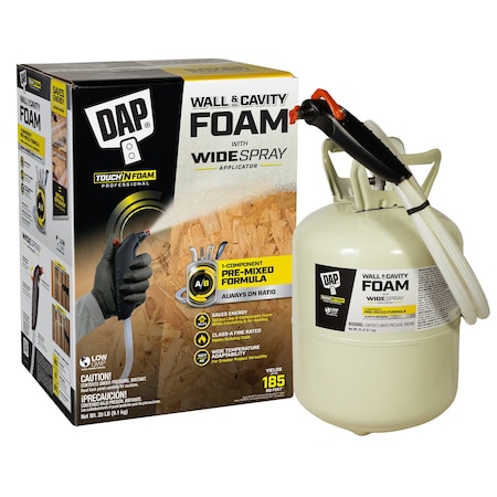 Insulating Spray Foam Sealant, Cylinder, Cream, 3:1 Expansion Ratio MPN:7565000352