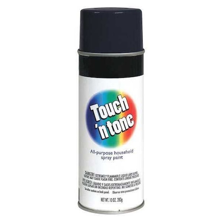 Spray Paint, Black, Flat, Solvent, 10 oz. MPN:55275830