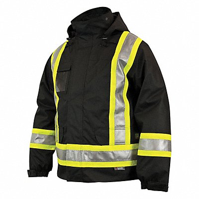 Safety Insulated 5-In-1 Parka L Tall Blk MPN:S42641