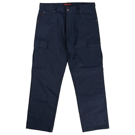 Flex Twill Cargo Pant, 32, NAVY, 98% Cotton/2% Spandex MPN:601006