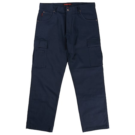 Flex Twill Cargo Pant, 28, NAVY, 98% Cotton/2% Spandex MPN:601006
