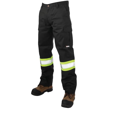 Mens Safety Cargo Utility Pant BK 44x30 MPN:S60701